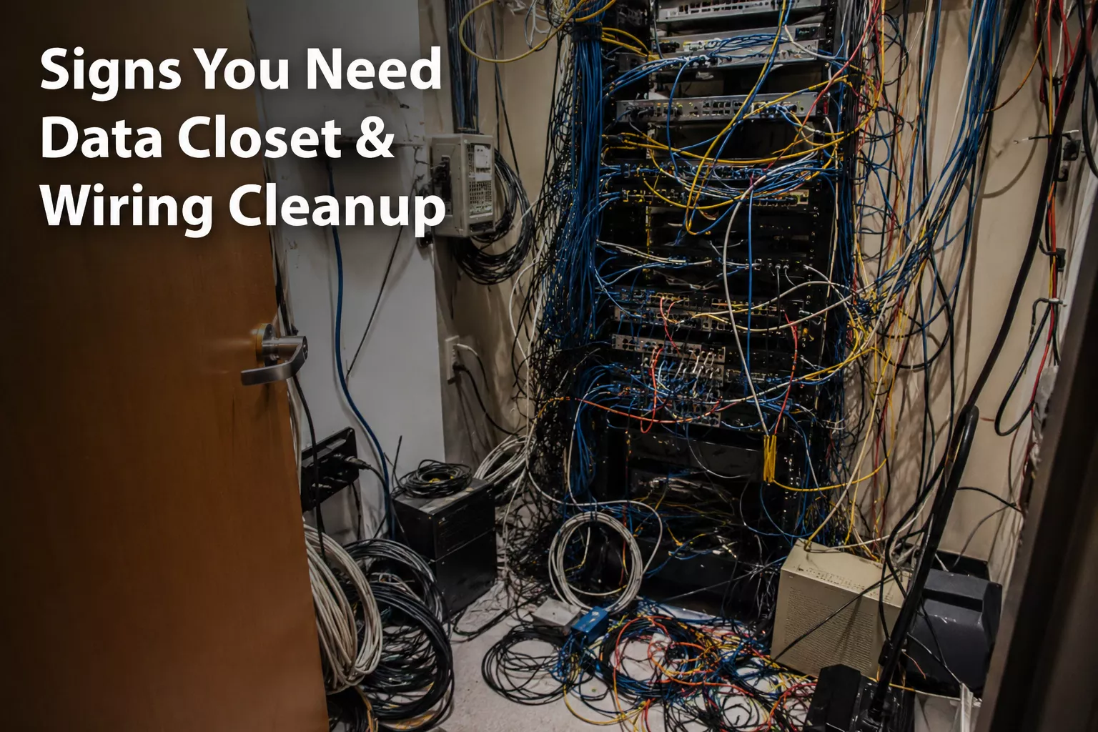 Signs You Need Data Closet & Wiring Cleanup